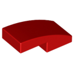 LEGO 11477 Red Slope, Curved 2 x 1 No Studs*
